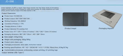 5in1 Wireless Charging Laptop Sleeve