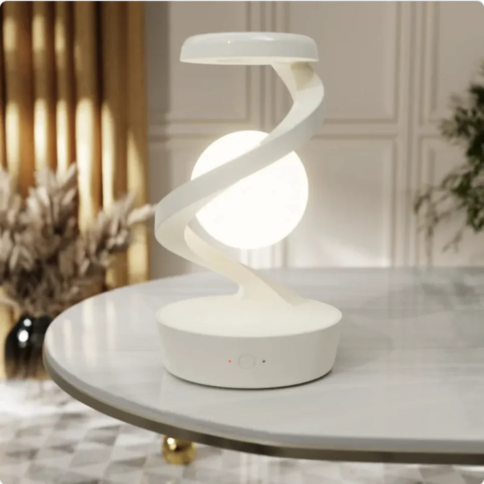 Rotating Moon Desk Lamp with Wireless Charging